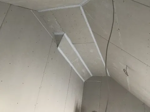 Ausbau mit Gipskarton – Rigipsbeplankung Und Magic Corner Montage